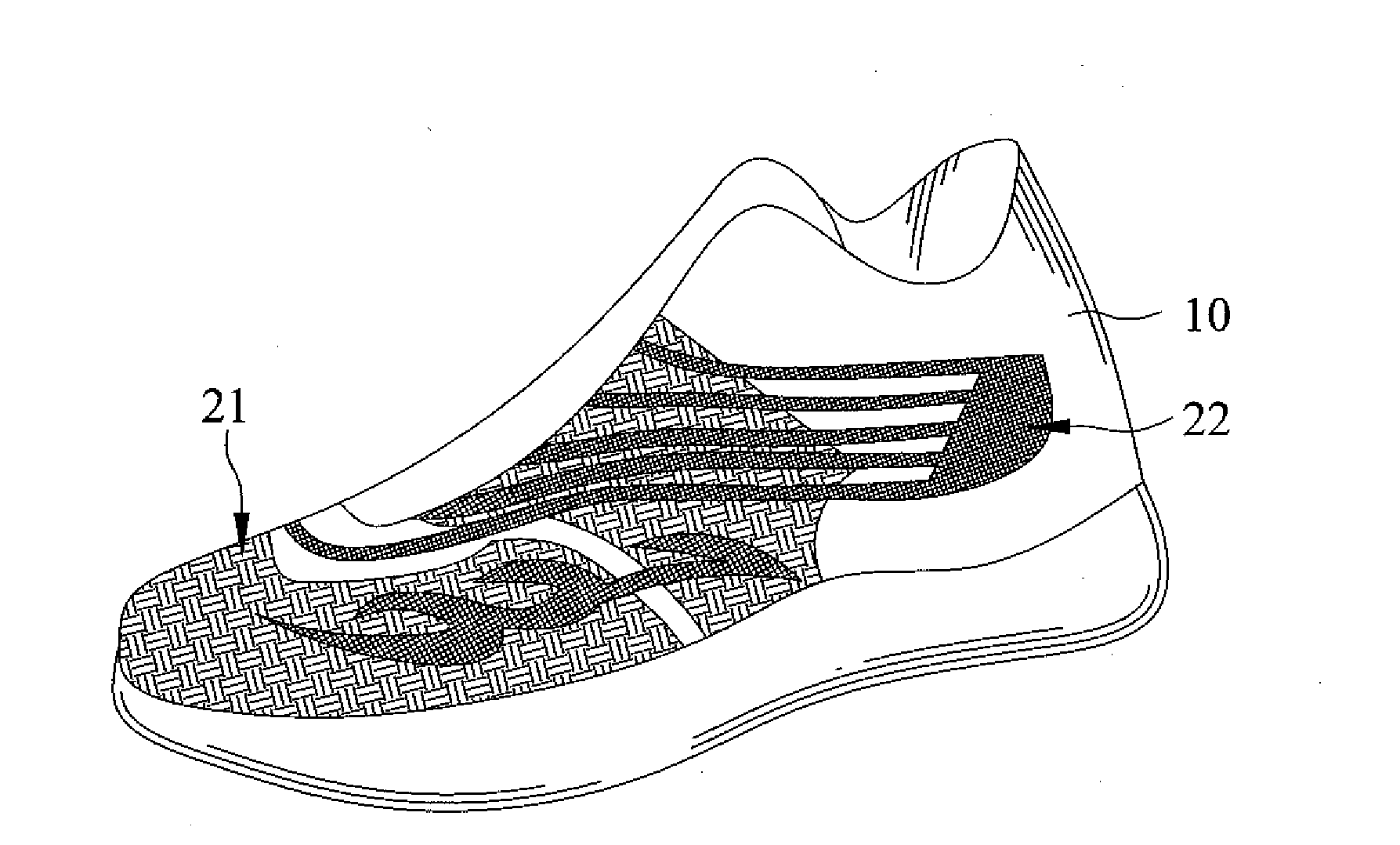 Multi-layer Decorative Vamp and method of its Manufacture