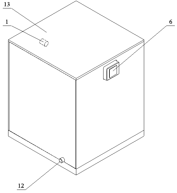 Array type meter head based on NV color center and temperature sensing device