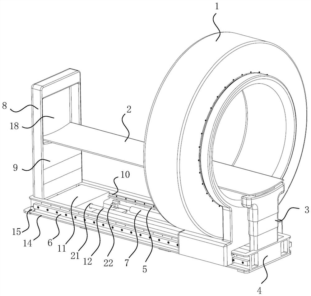 CT scanning turnover structure, CT scanning device and CT scanning system