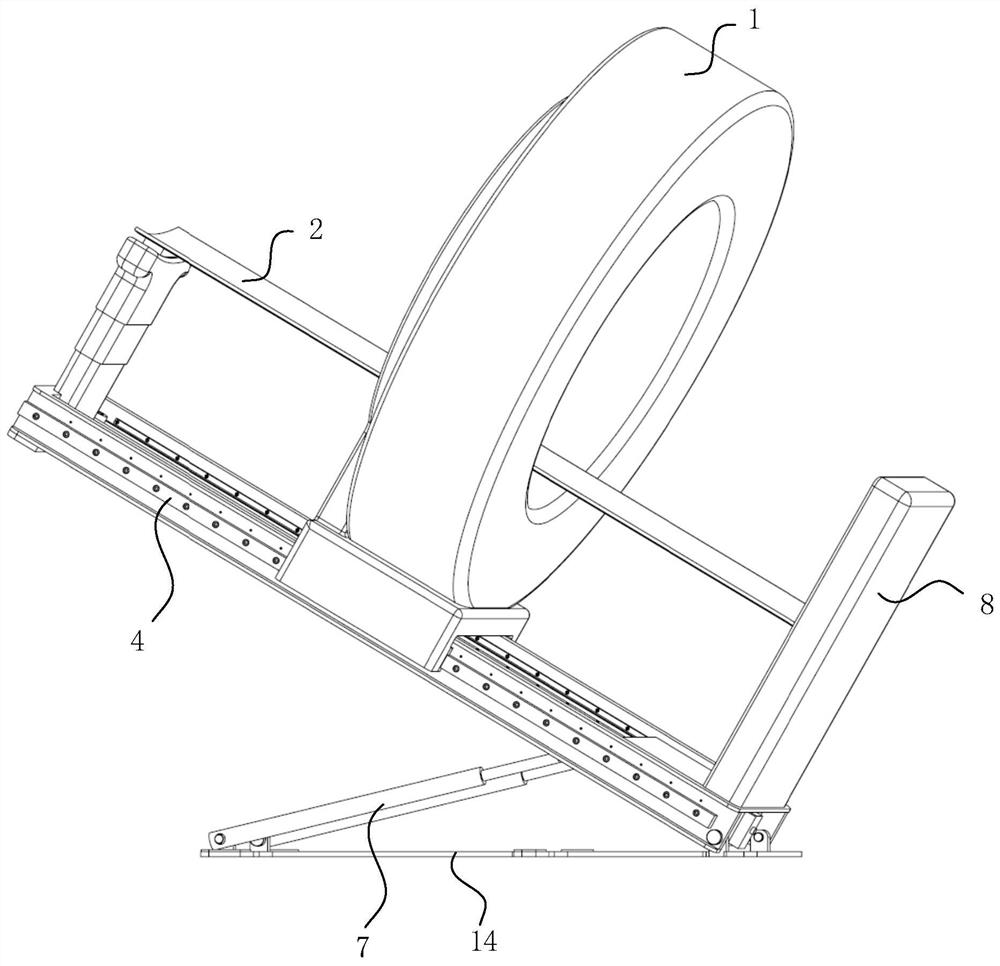 CT scanning turnover structure, CT scanning device and CT scanning system