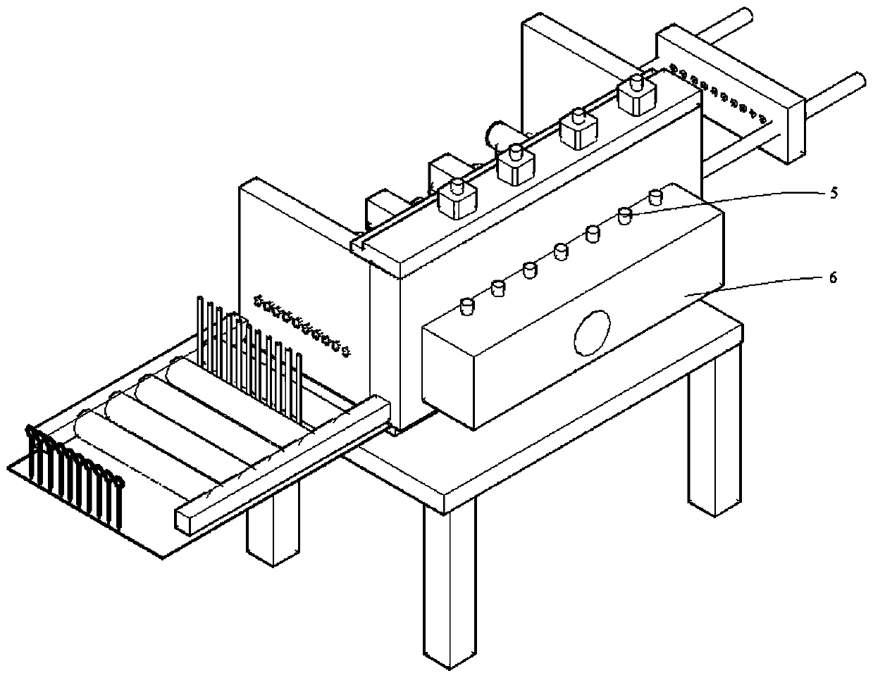 Long fiber reinforced thermoplastic composite material wetting mold and wetting process