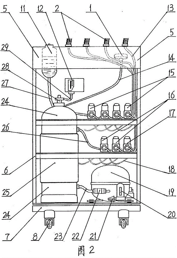 Medicinal qi moxibustion therapeutic apparatus for human body