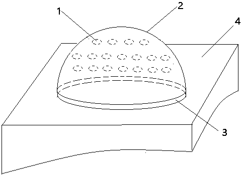 Random bubble based three-dimensional anti-counterfeit label