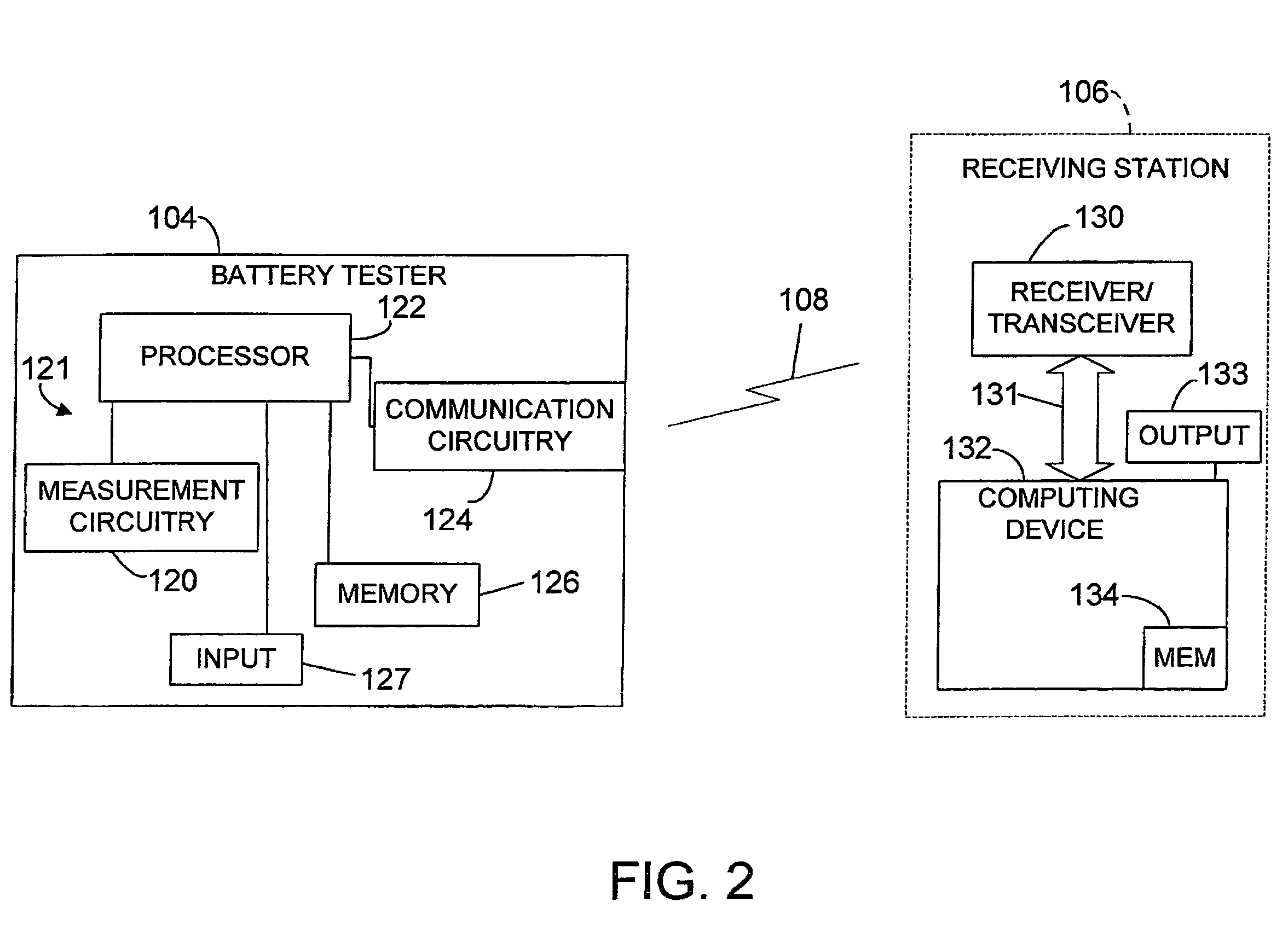 Wireless battery monitor