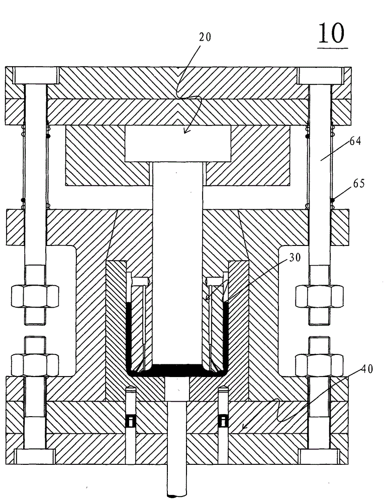 Circular channel and corner based extruding and moulding mold and circular channel and corner based extruding and moulding method of magnesium alloy cup-shaped component