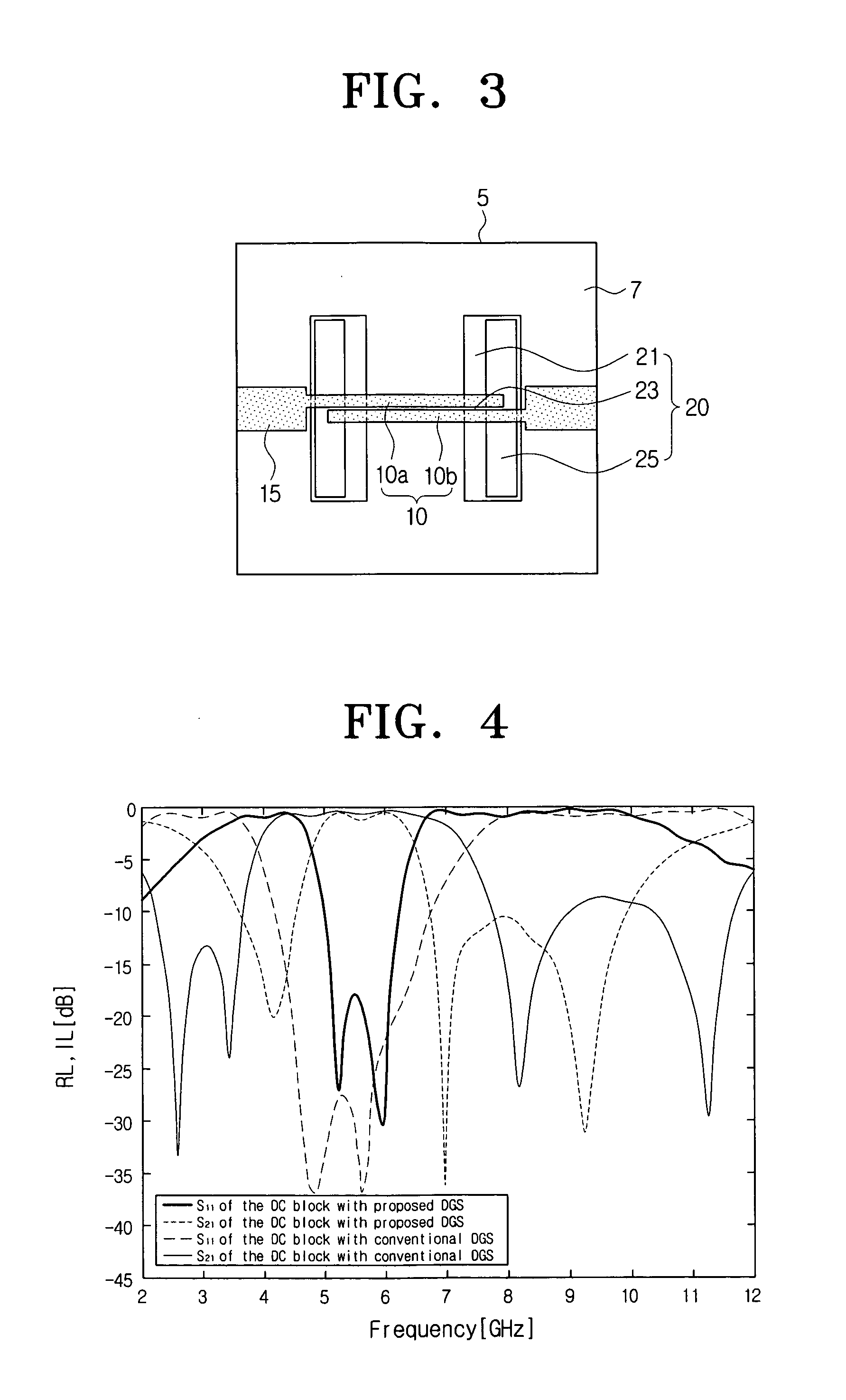 DC block with band-notch characteristics using DGS