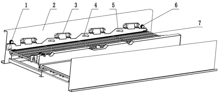 Screen cloth pressing device of vibrating screen