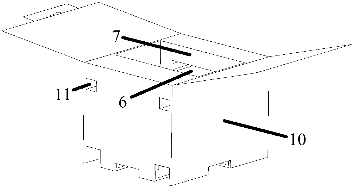 Paper card packaging box for household electric appliances