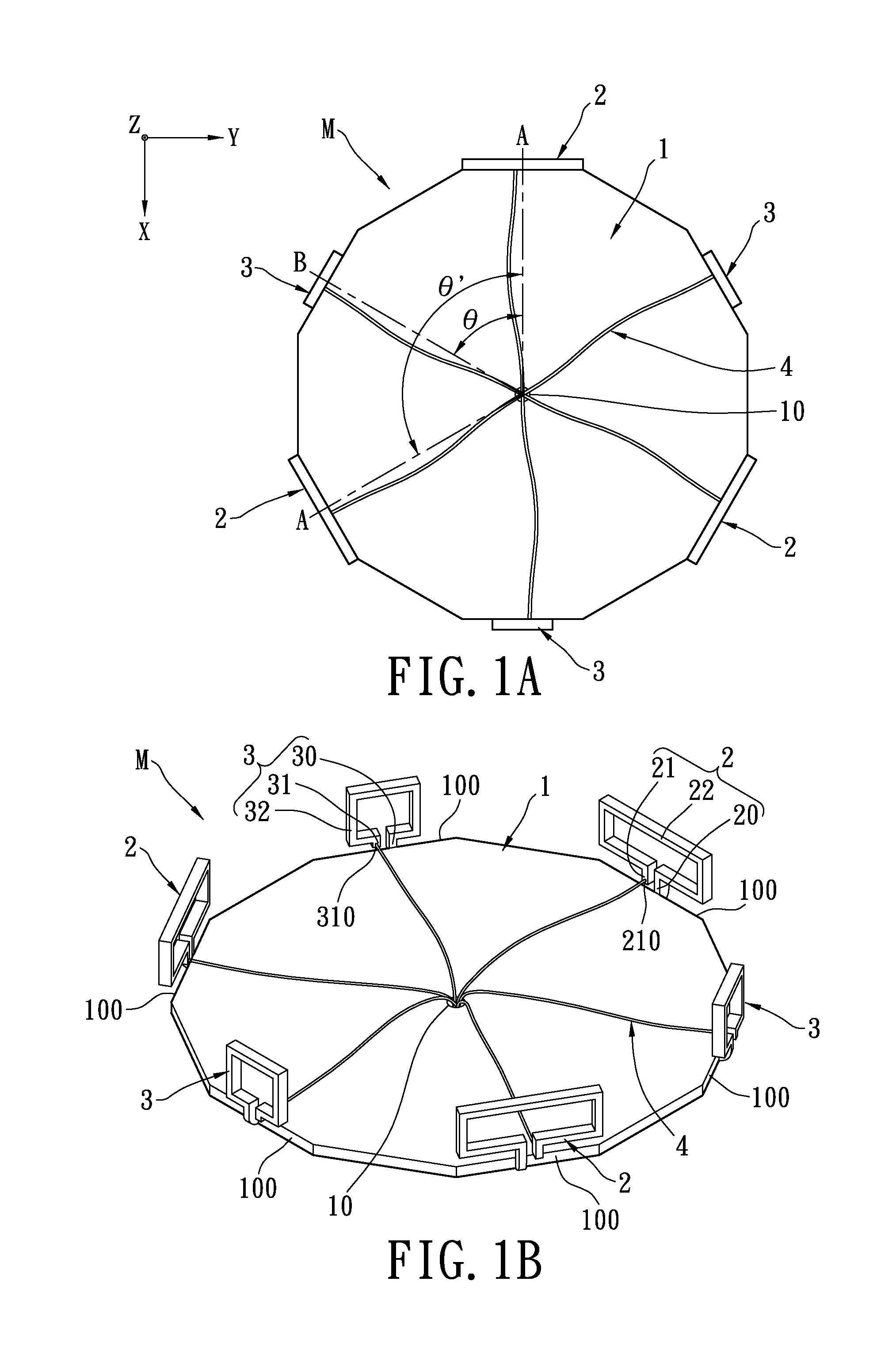 Multi-loop antenna module with wide beamwidth