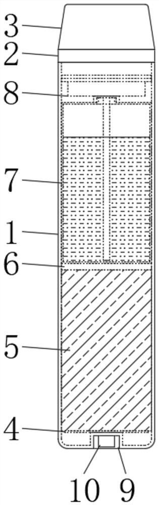 Non-cylindrical appointed alignment positioning electronic cigarette