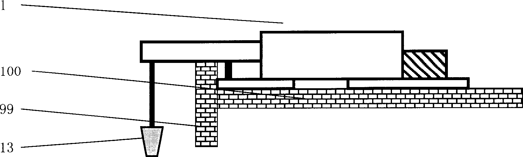 Cable ladder device for building rescue