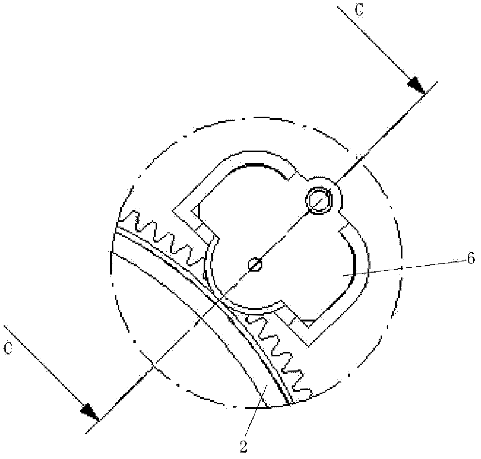 Support structure for DIG (Display In Gauge) automobile instrument rotational dial