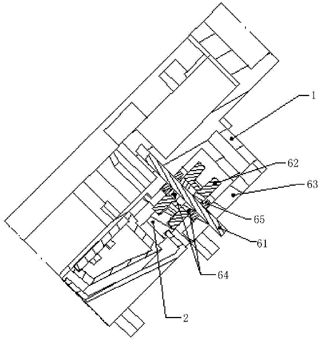 Support structure for DIG (Display In Gauge) automobile instrument rotational dial