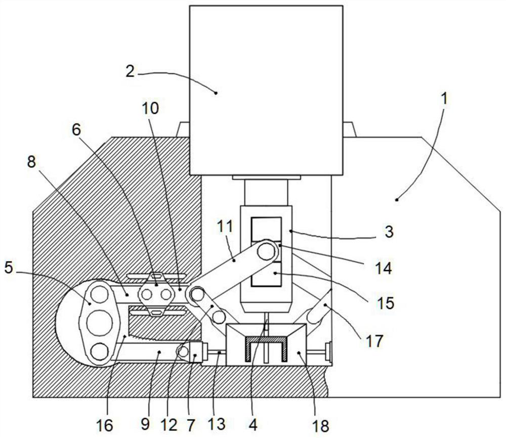 Automatic profile steel punching device and punching method