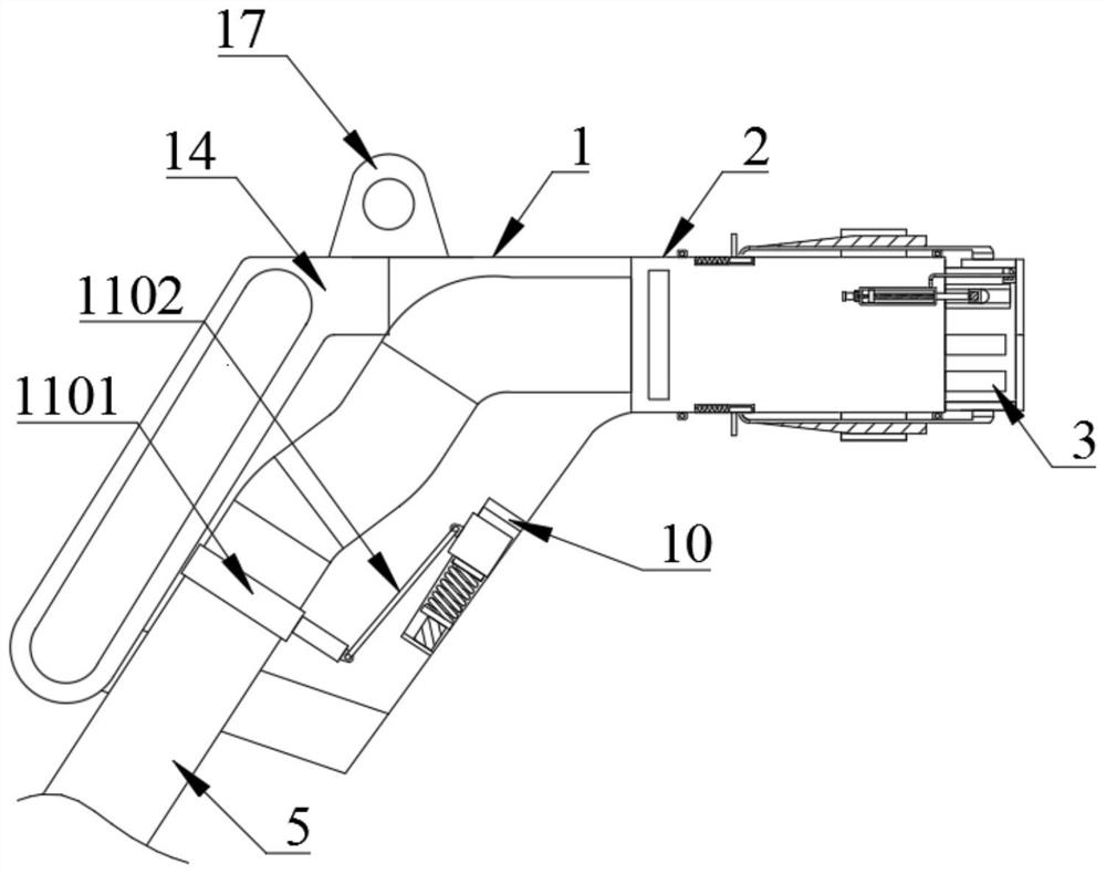 New energy automobile charging gun