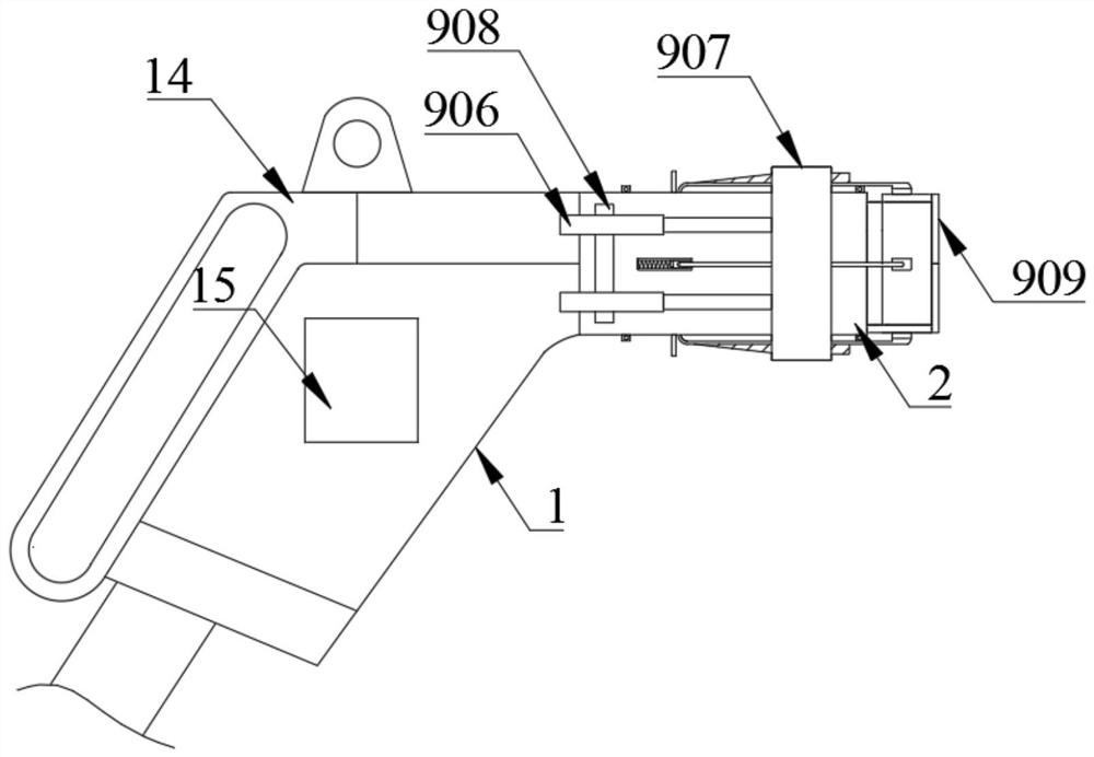 New energy automobile charging gun