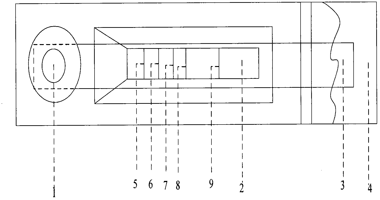 Tetragenous detection card of clenbuterol, ractopamine, salbutamol and tubertaline and preparation method thereof