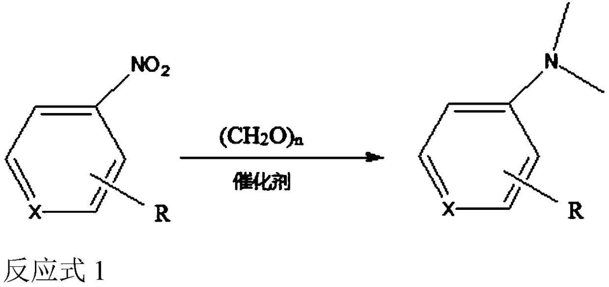 Method for N-methylation reaction of nitro-compound