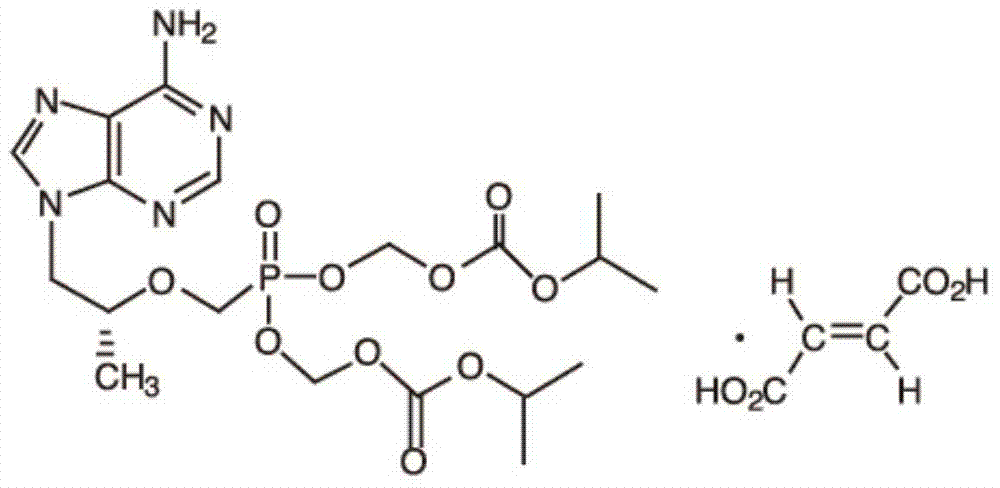 Tenofovir dipivoxil fumarate capsule and preparation method thereof