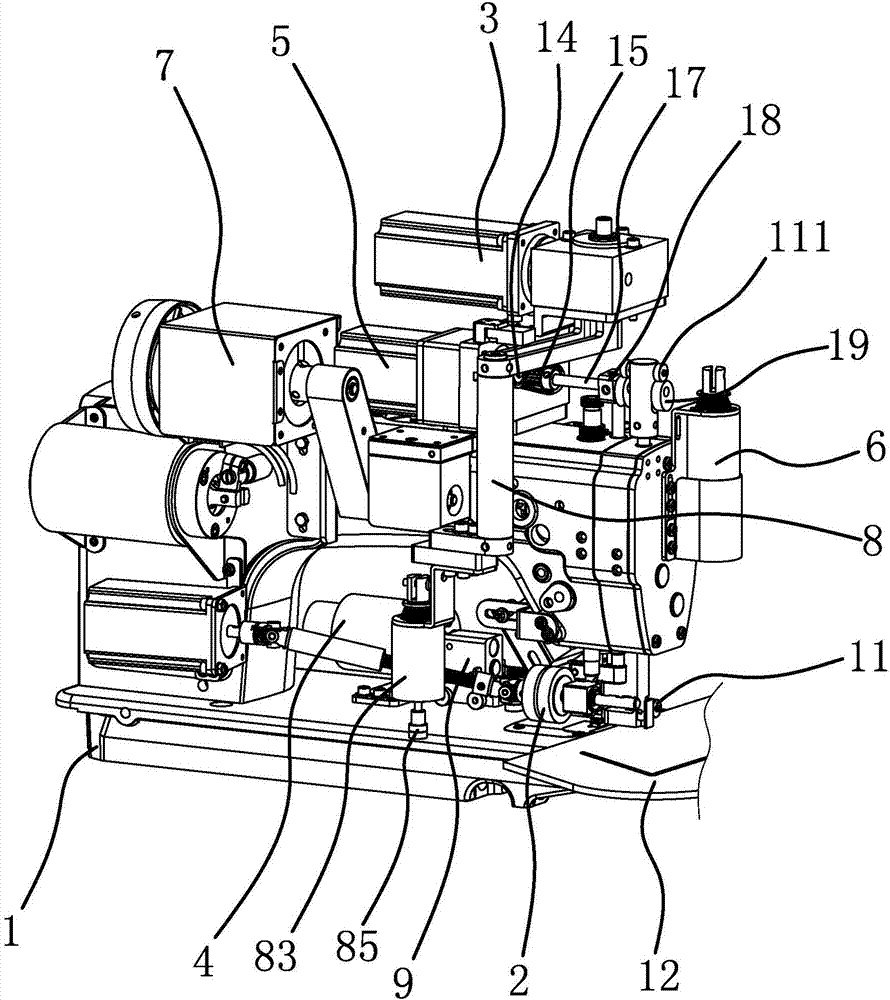 Cutter template sewing machine