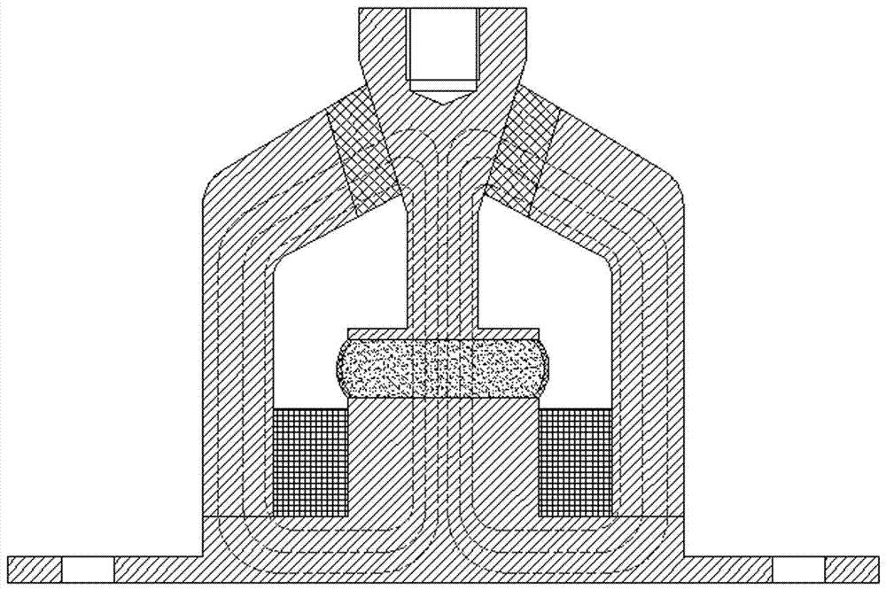 Magneto-rheological vibration isolation bearing based on hybrid mode