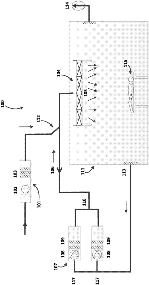 Light turbulence medical air purification system