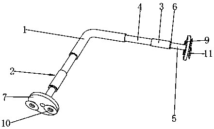 Conveniently used shower curtain rod