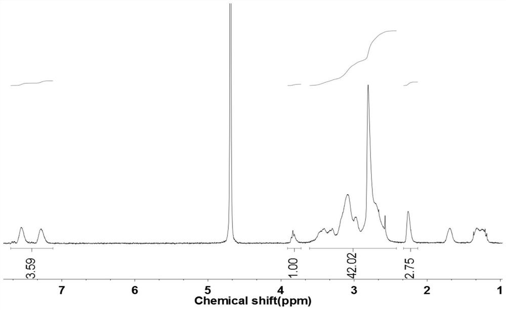 Lysine grafted polyethyleneimine cation gene vector as well as preparation method and application thereof