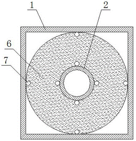 Counterweight base of strong-wind-preventing sunshade