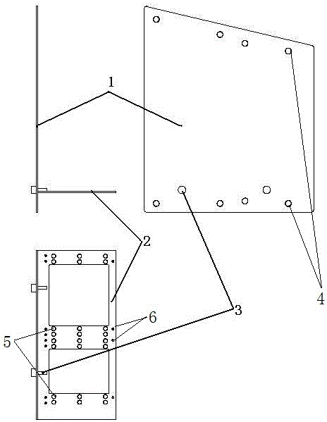 Combined positioning drilling tool for airplane structure