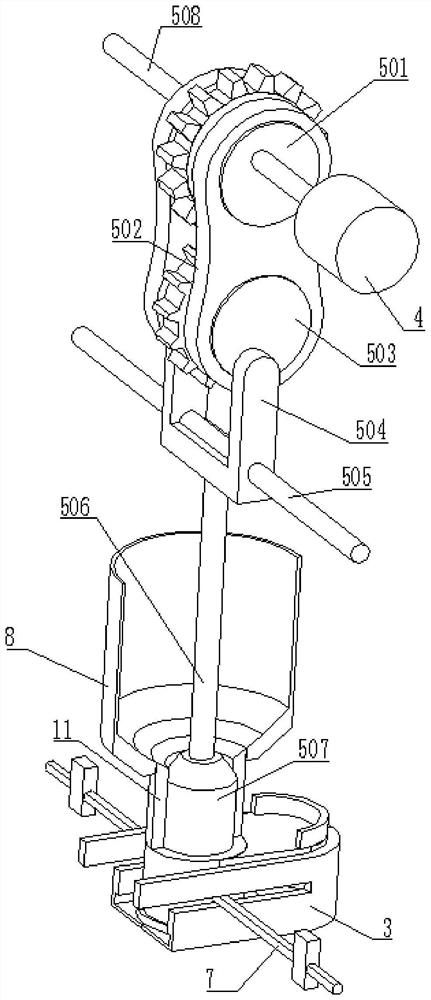 Extrusion device capable of automatically feeding and discharging