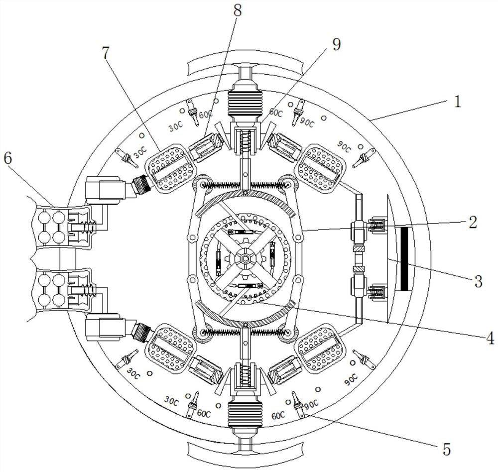 Reaction kettle control valve capable of realizing automatic flow control through time delay structure