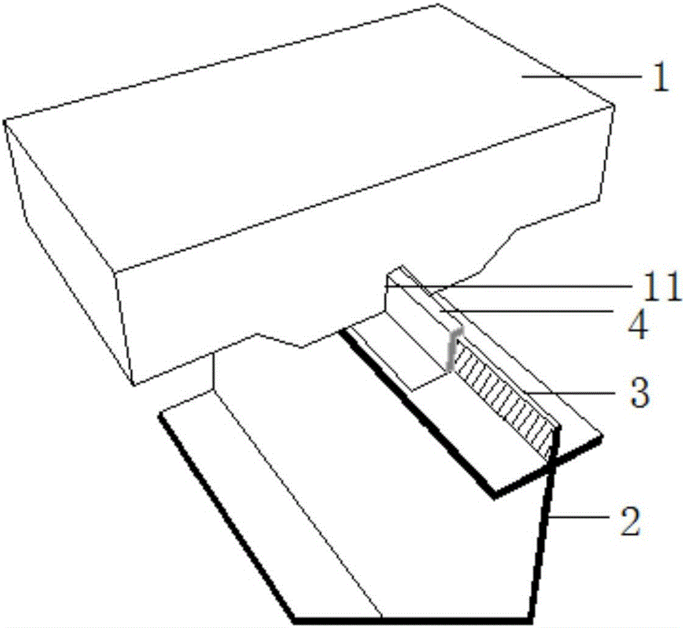 Steel-rubber concrete combined bridge beam slab