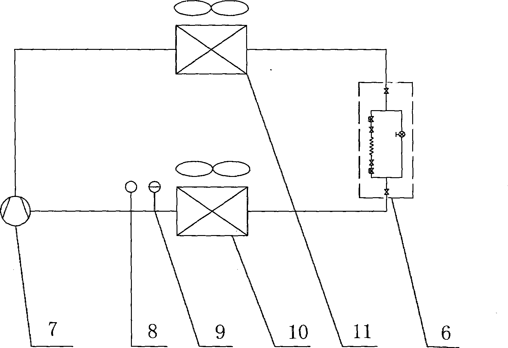 Rapid matching apparatus for capillary pipe length for air conditioner