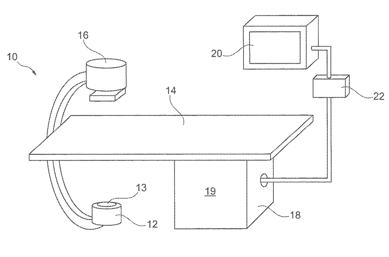 Medical imaging device for providing an image representation supporting in positioning an intervention device