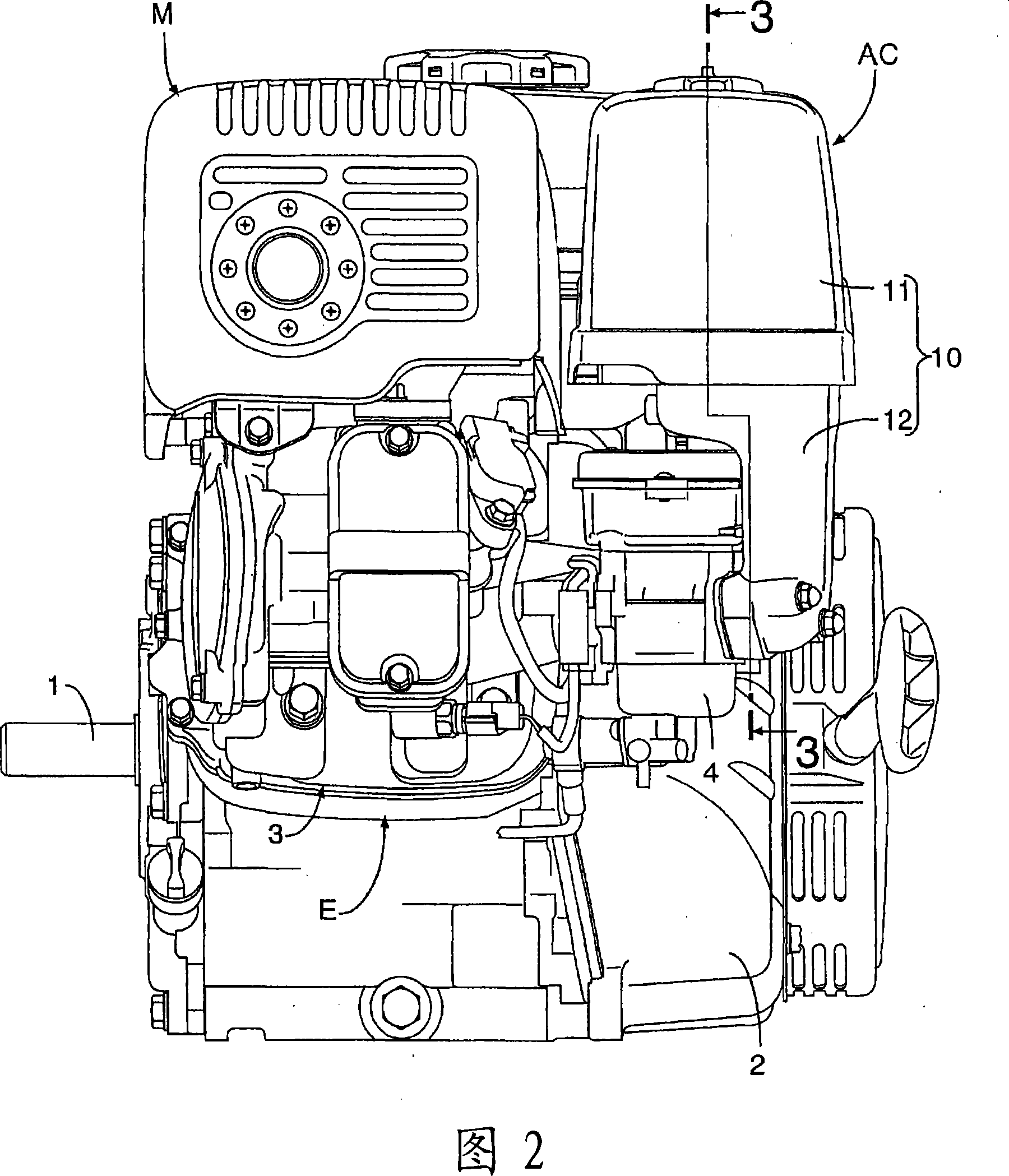 Air cleaner of engine and air cleaner mounting device for mounting air cleaner on engine