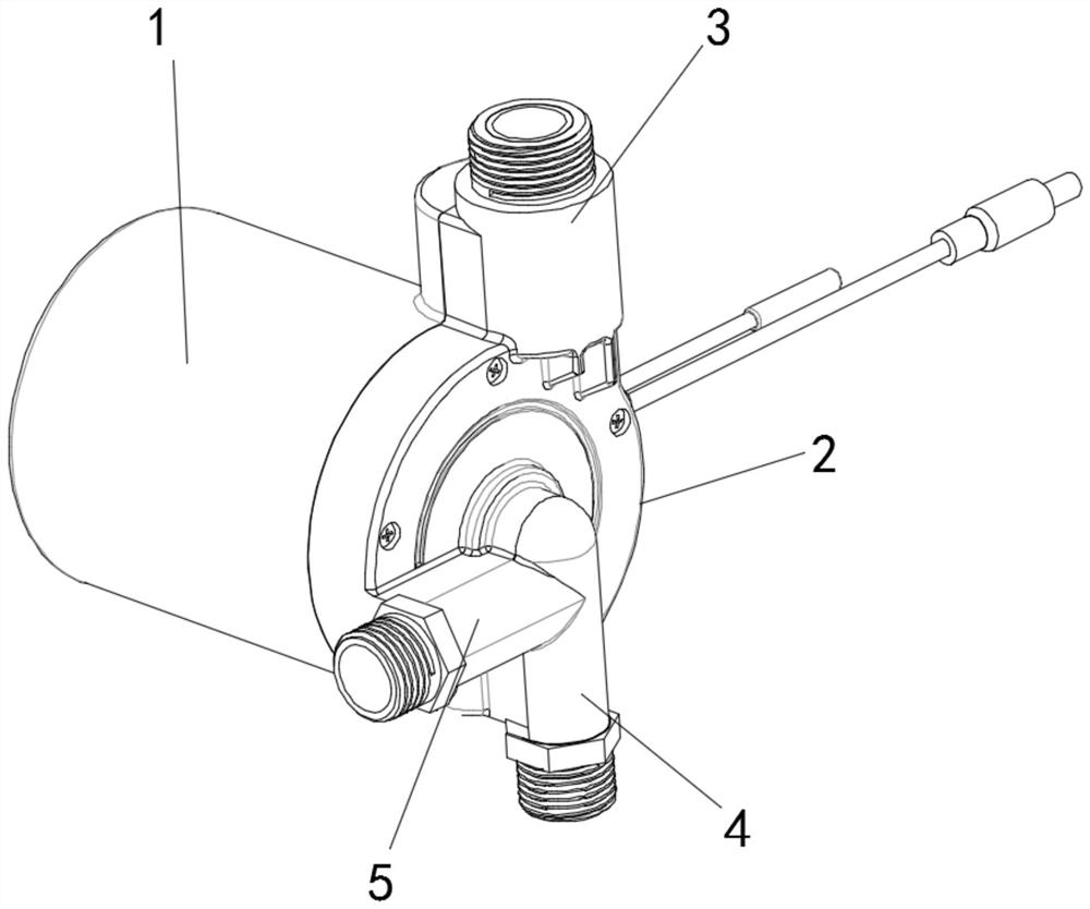 Hot water circulating water pump convenient to hide and install