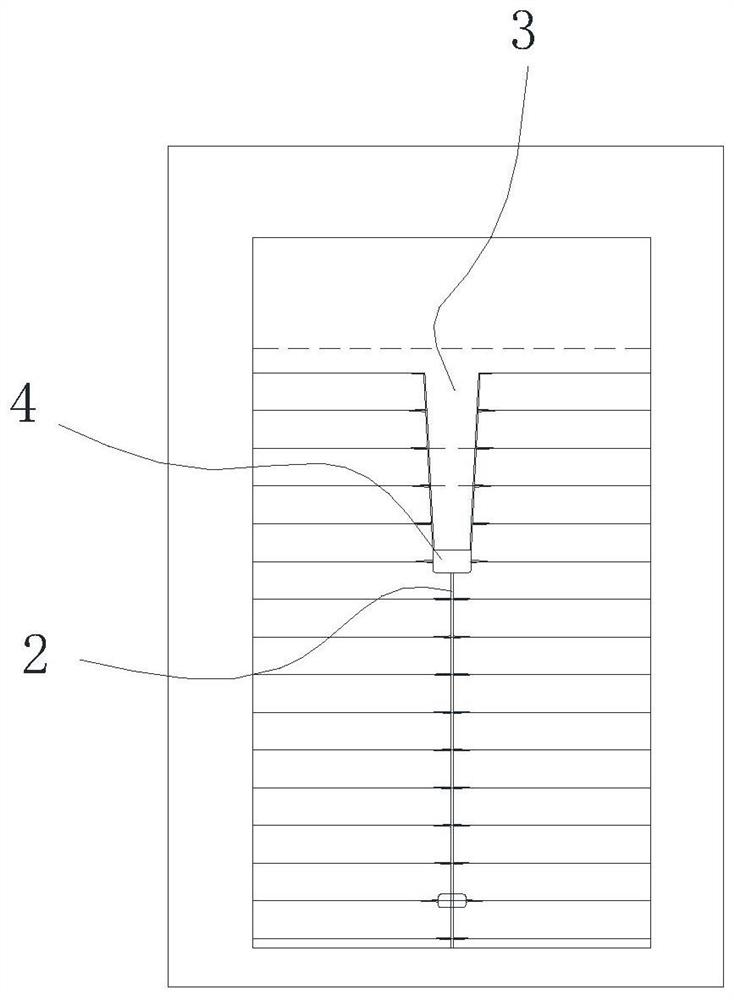 Front graphic structure of solar cell, solar cell and photovoltaic module thereof