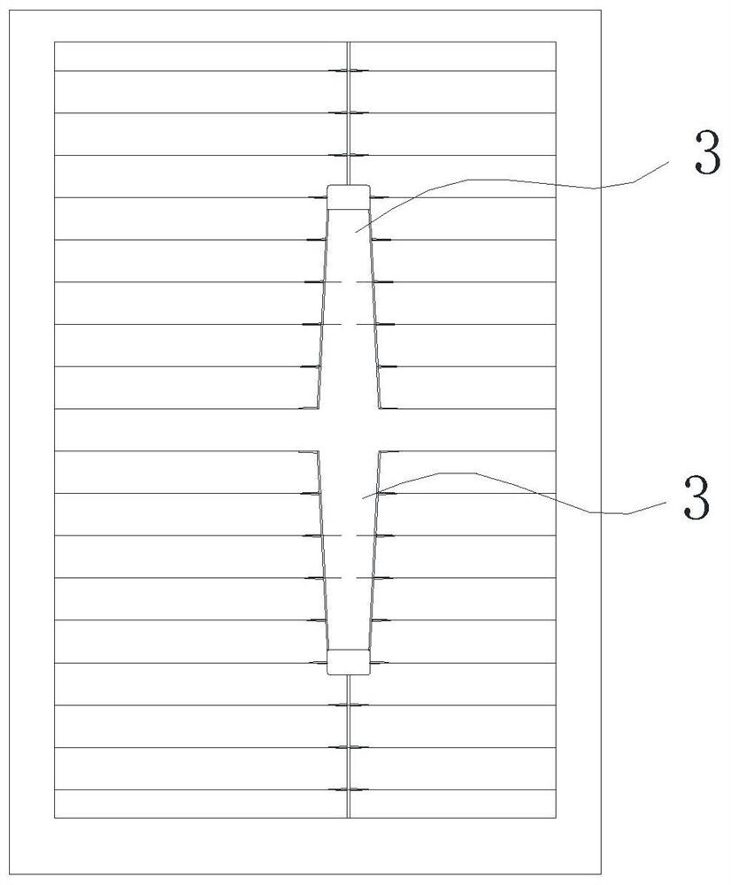 Front graphic structure of solar cell, solar cell and photovoltaic module thereof