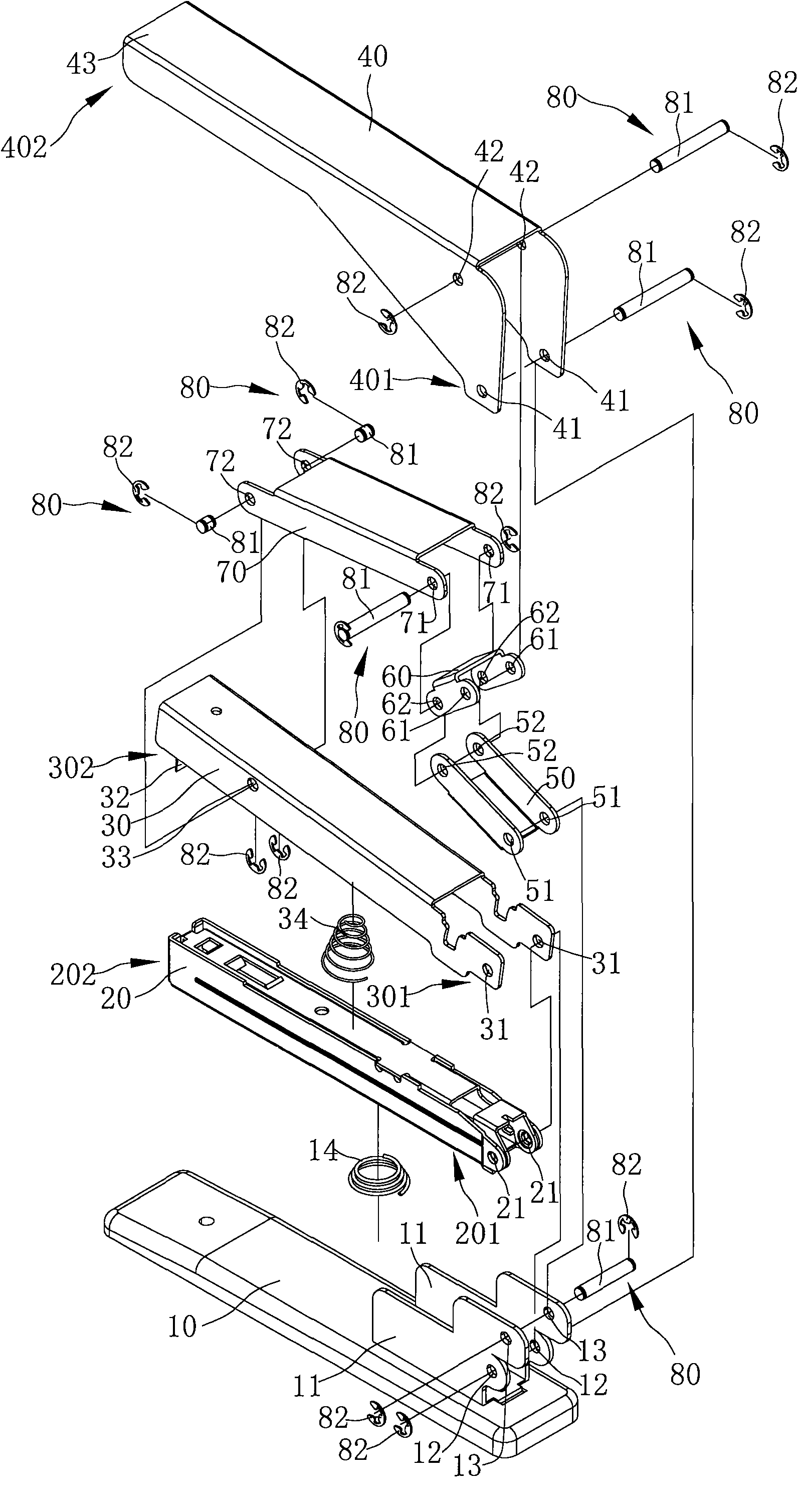 Labor-saving stapler