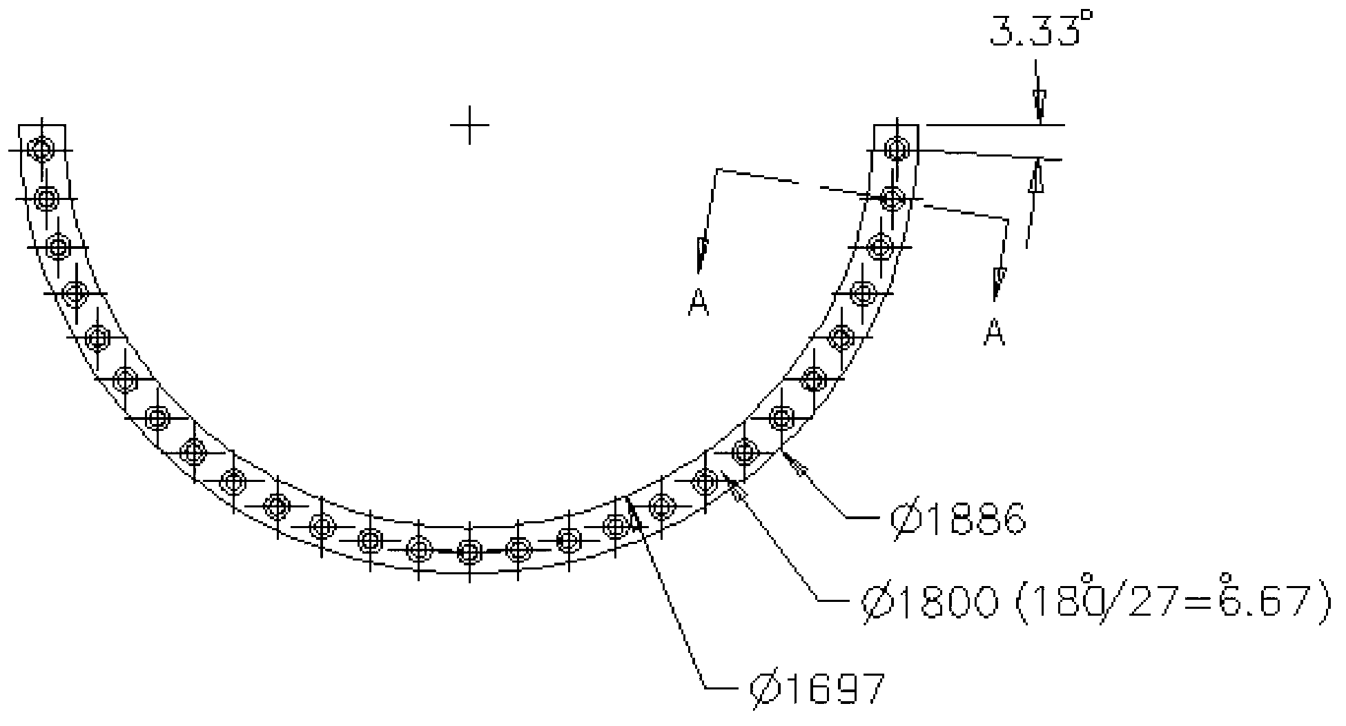 Pre-buried screw processing method for blade roots of Megawatt-level wind turbine generator set