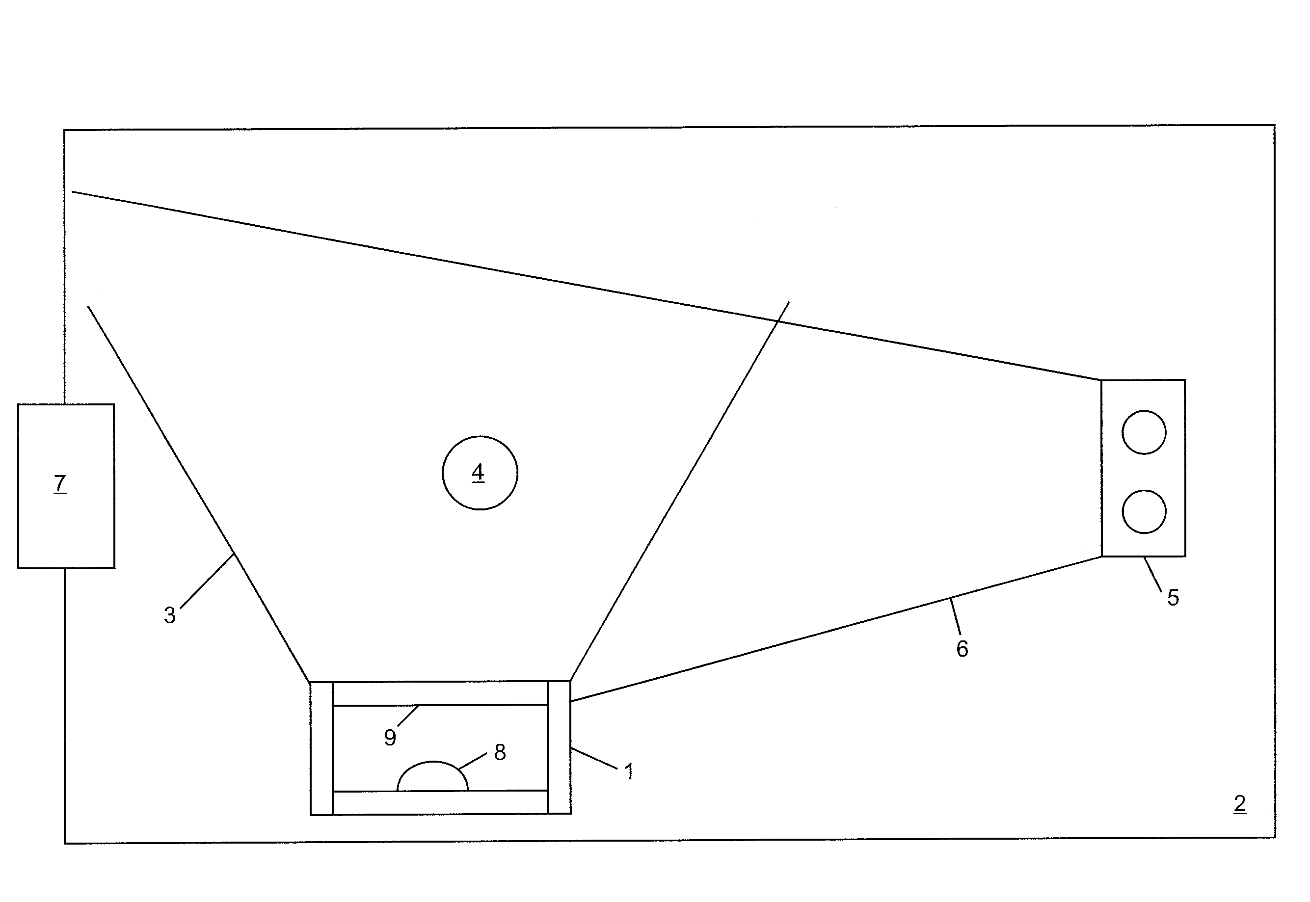 Illumination apparatus  for glare-free illumination, use of the illumination apparatus, method and arrangement having the illumination appartatus