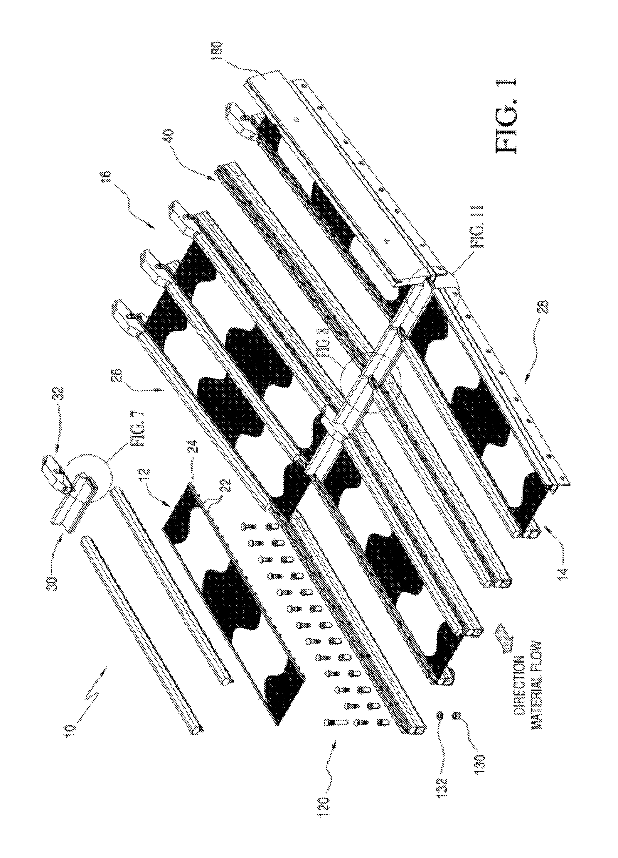 Screen panel center retainer system