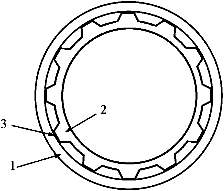 Diffusion connection method of cylinder wall structure