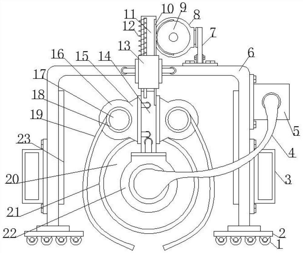 Building concrete slab strength detection device