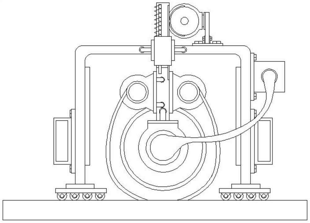 Building concrete slab strength detection device