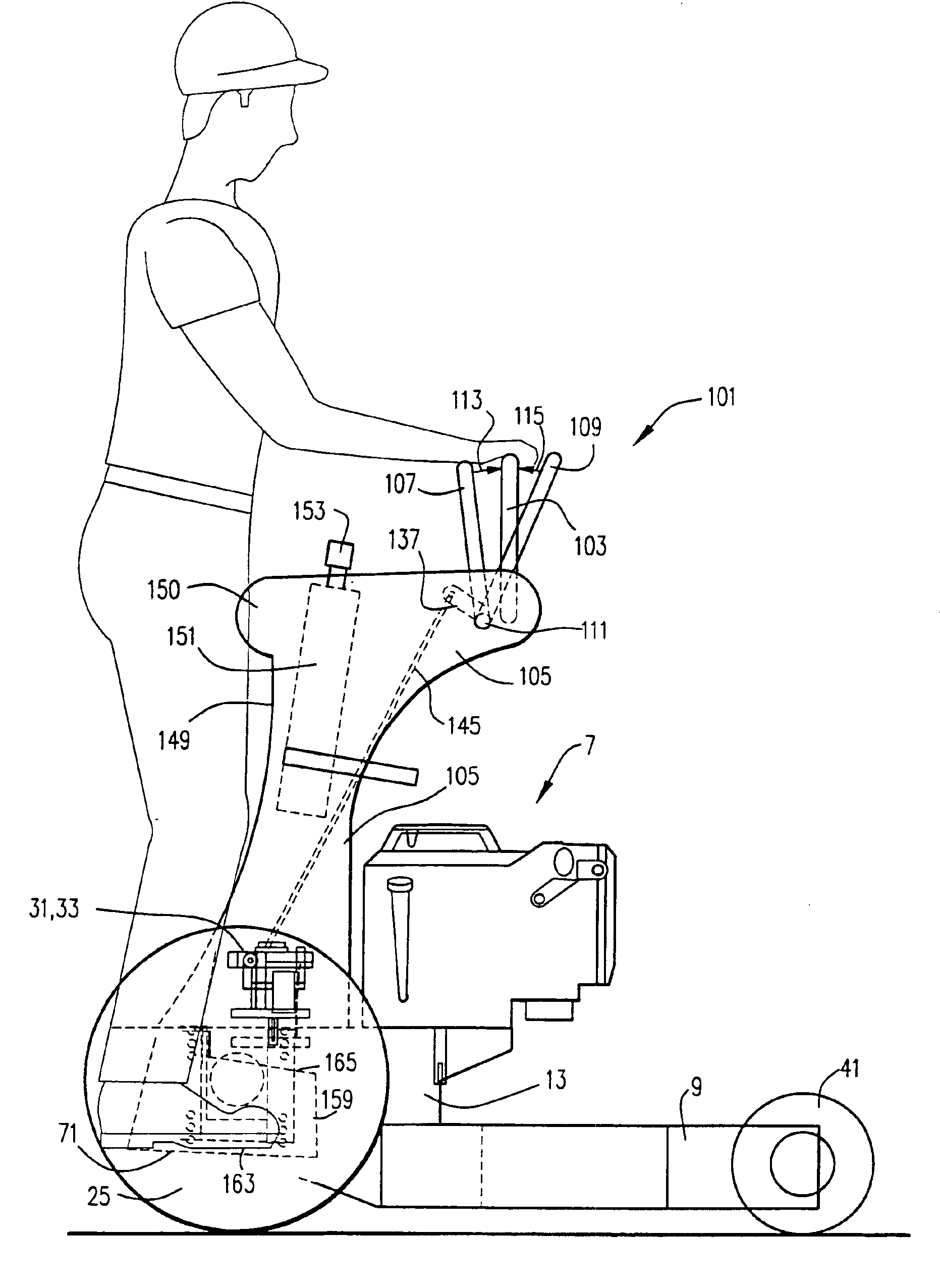 Power mower with pump lock-out system