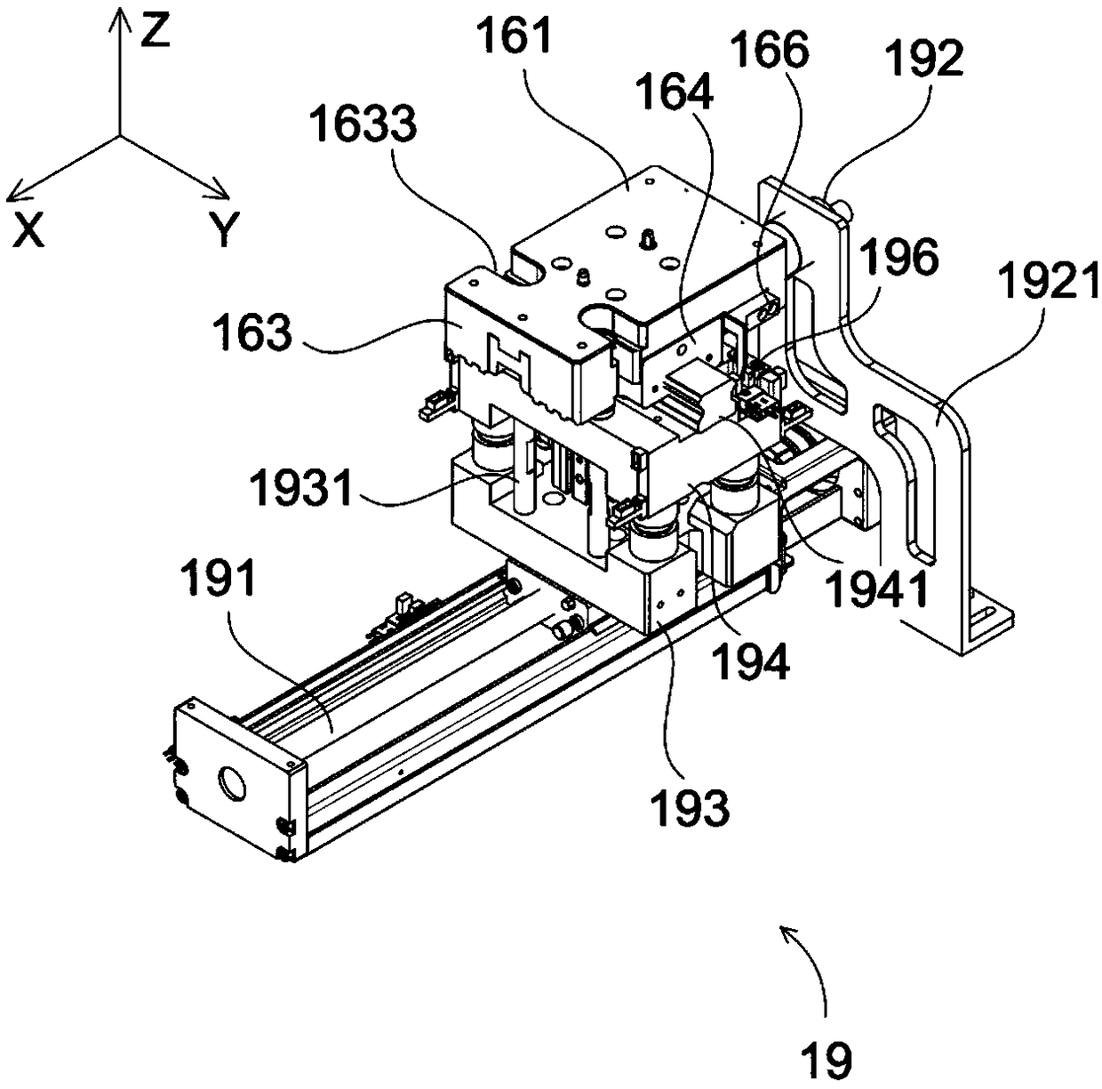 Jig turnover assembly for intelligently manufacturing flexible production line