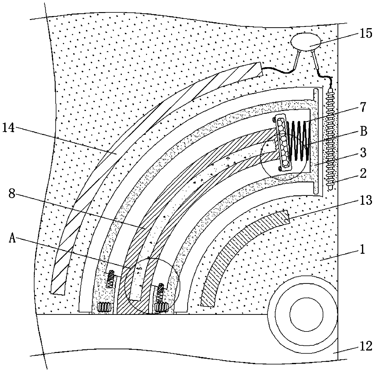 Electromagnetic-control-based automatic closing device for refrigerators