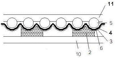 High-efficiency wide air-permeable fancy-type reflecting material and preparation method therefor